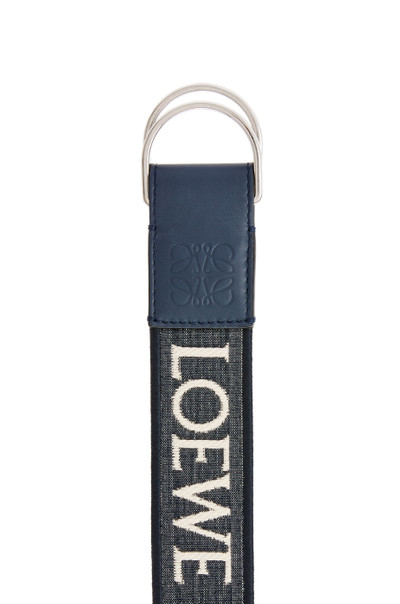 Loewe D Ring belt in Anagram jacquard and calfskin outlook