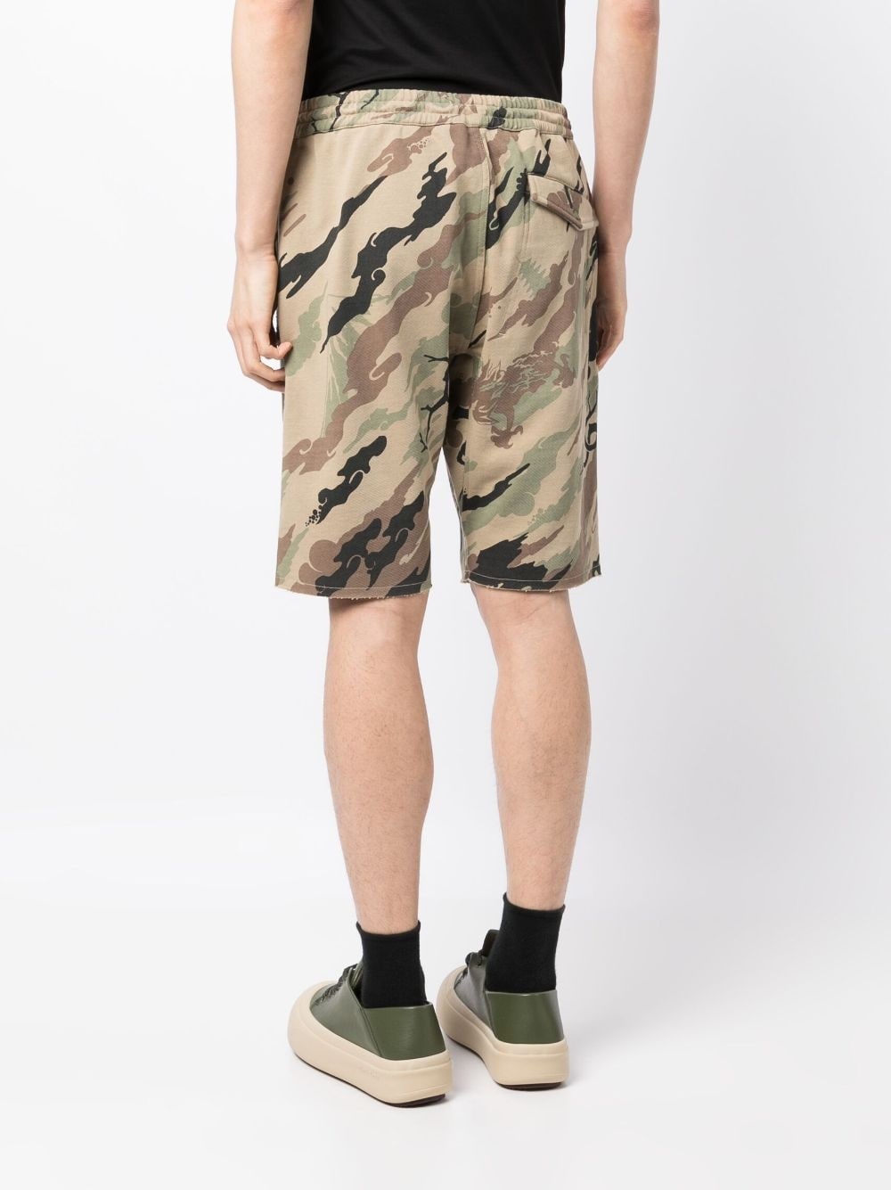 BONSAI FOREST-PRINT COTTON SHORTS - 2