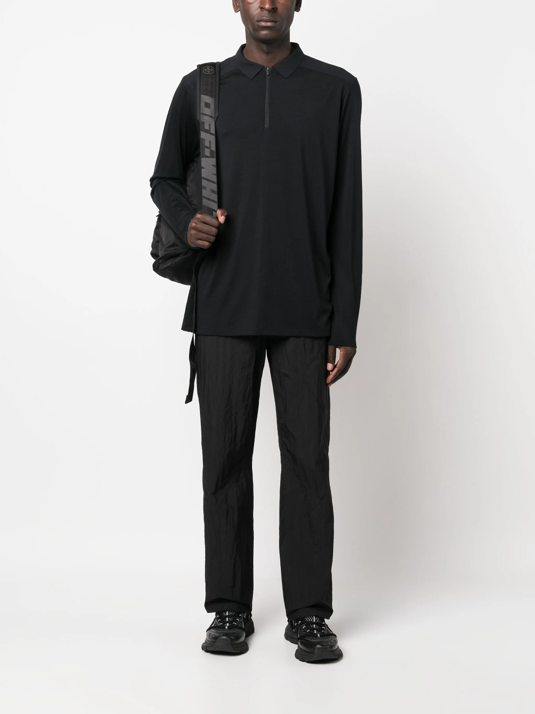 Zip-up Polo Shirt - 4