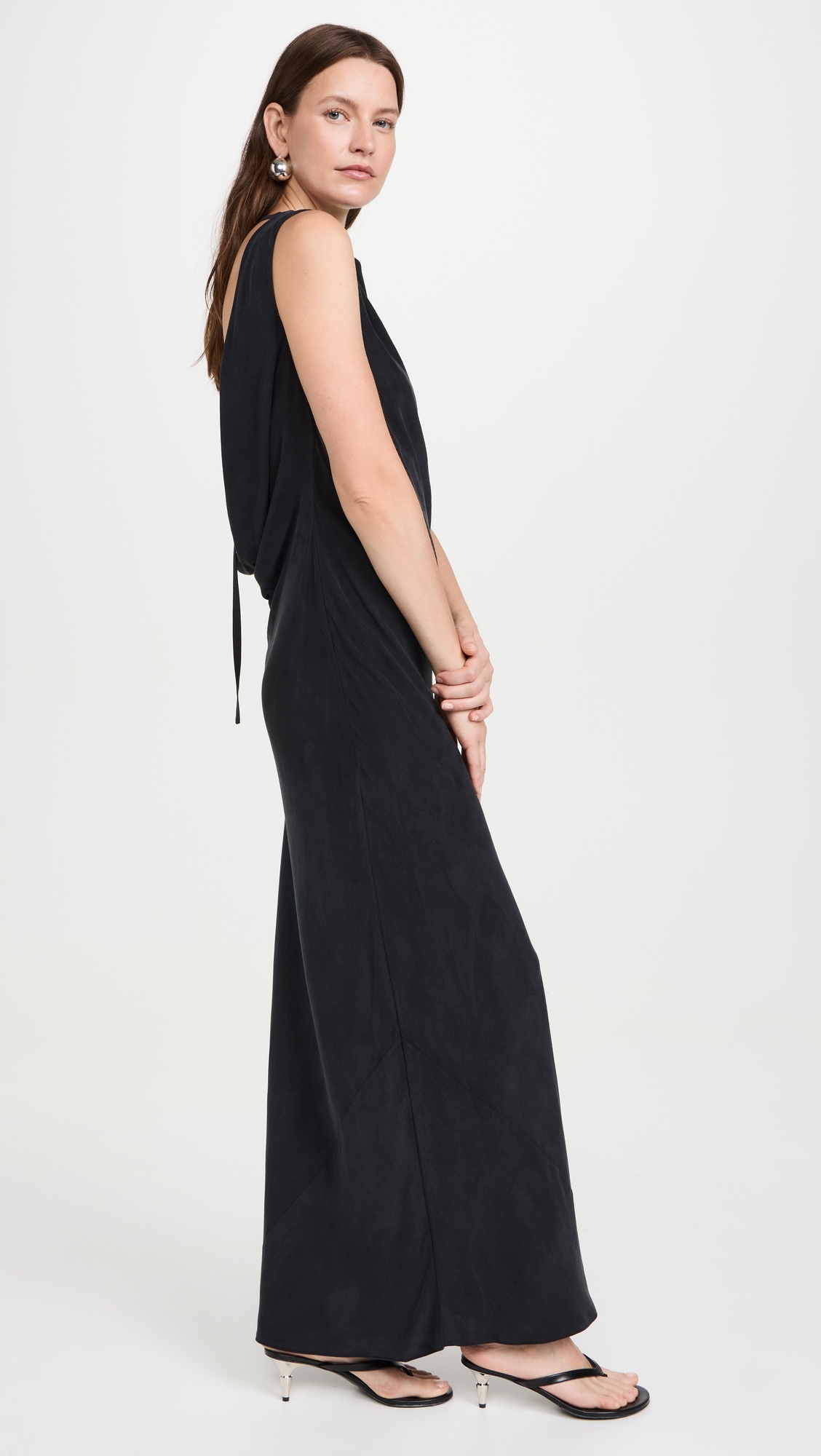 Draped Cowl Dress - 3