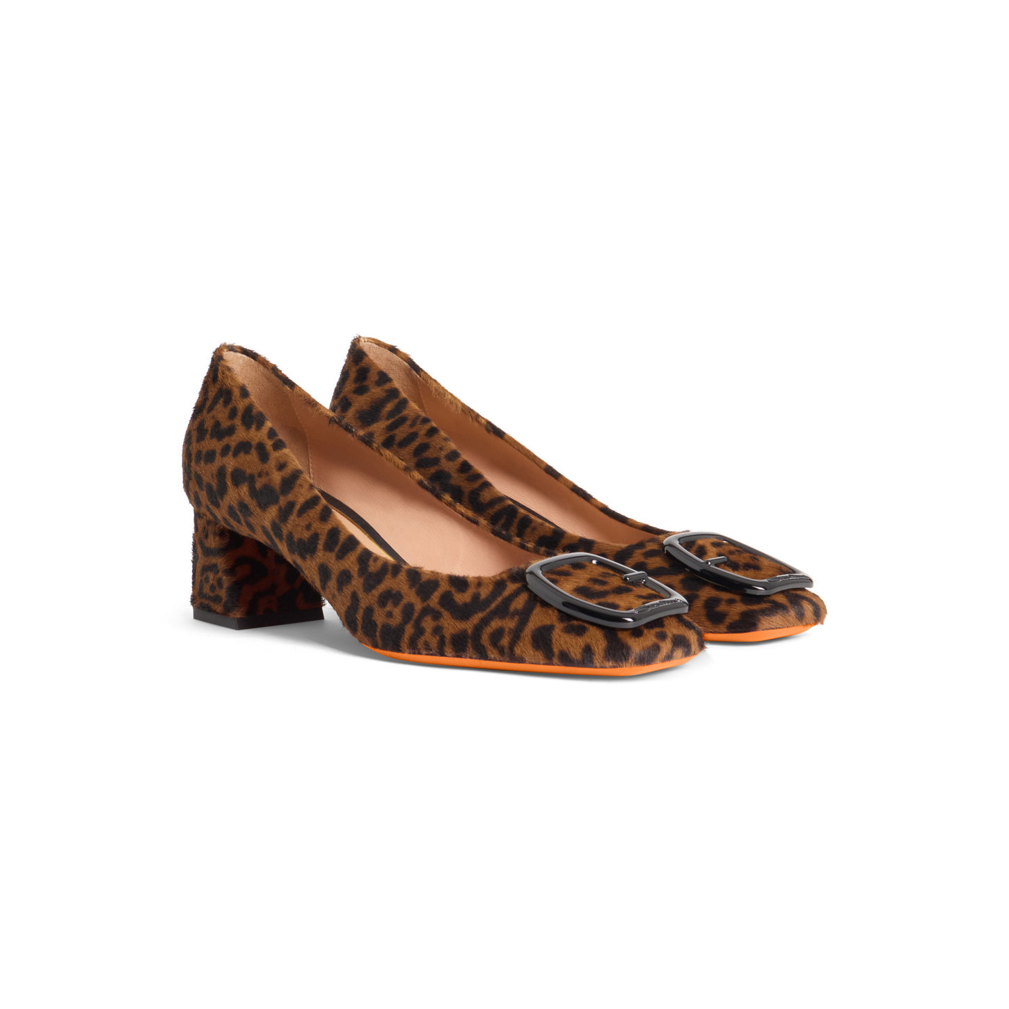 Women's animal-print cavallino mid-heel pump - 2