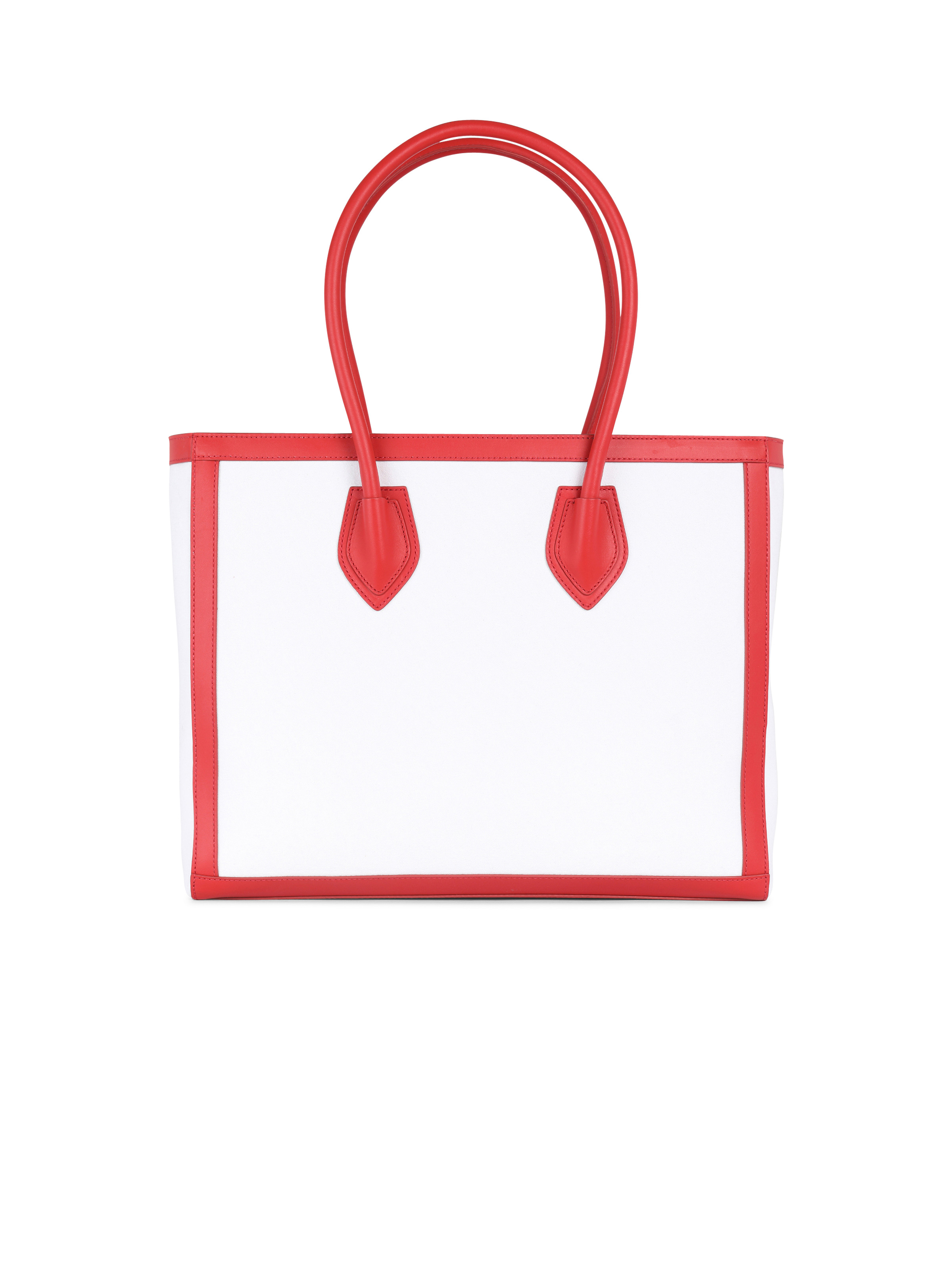 Canvas B-Army 42 tote with leather panels - 4