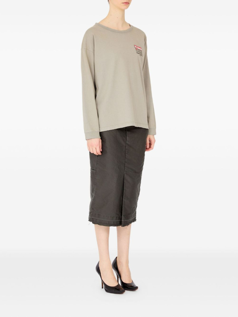 Numbers-print long-sleeve T-shirt 3