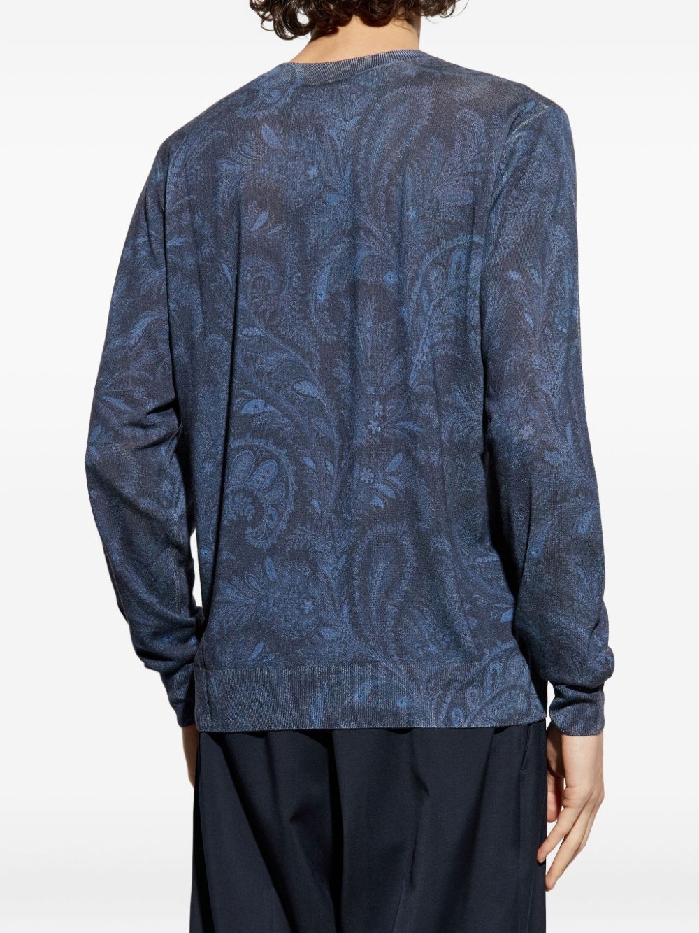 paisley-print sweater - 4