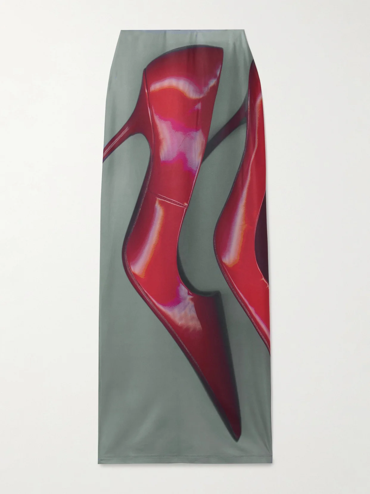 Printed Stretch-jersey Maxi Skirt - 1