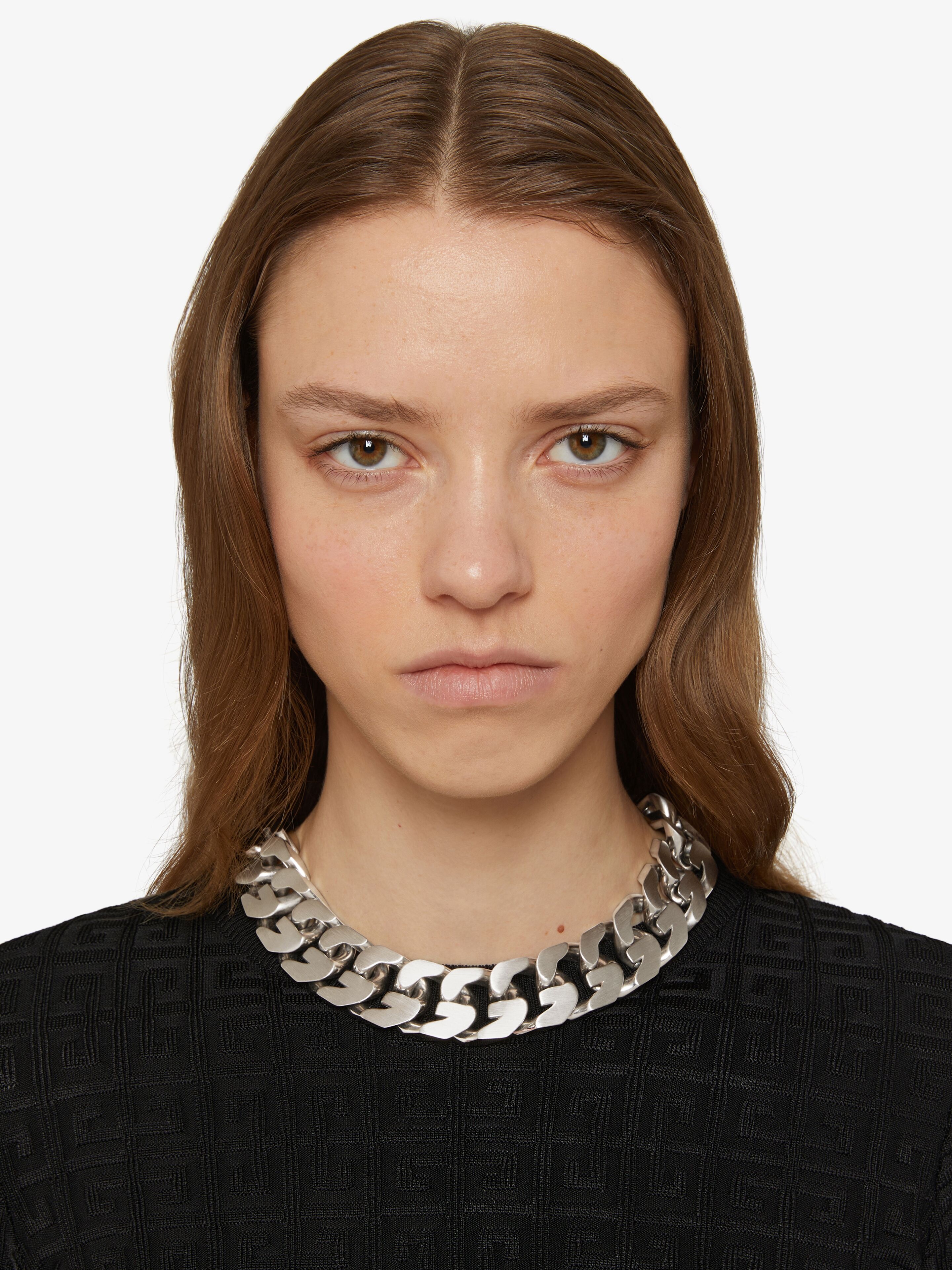 MEDIUM G CHAIN NECKLACE IN METAL - 3