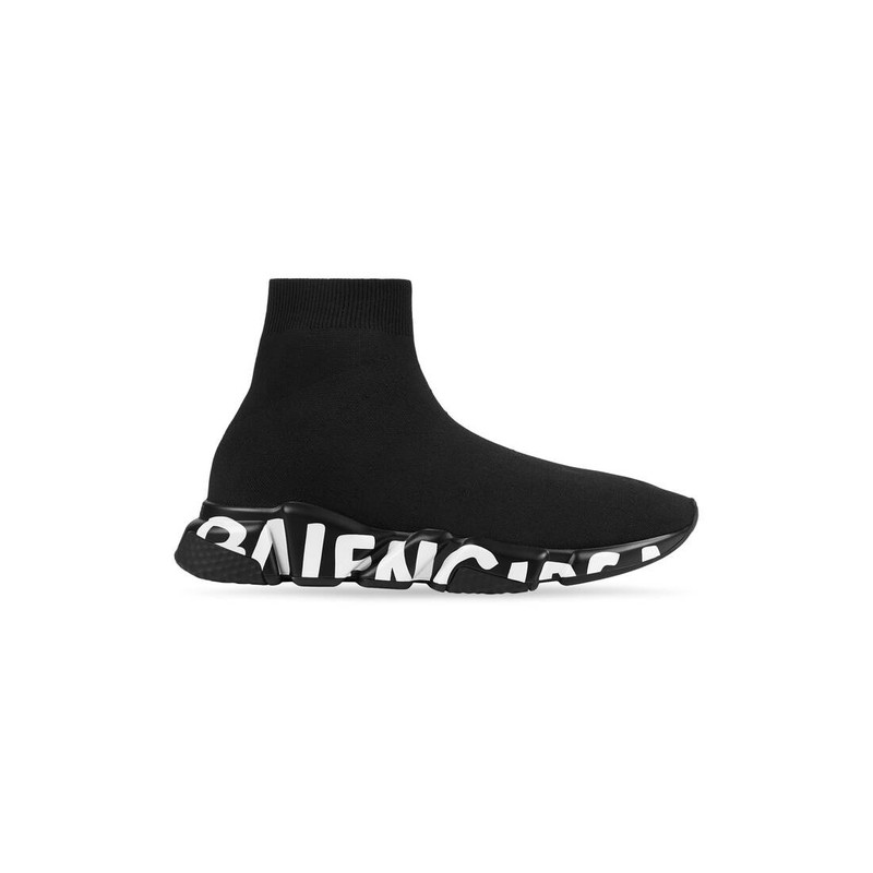 Men's Speed Graffiti Sneaker in Black/white - 1