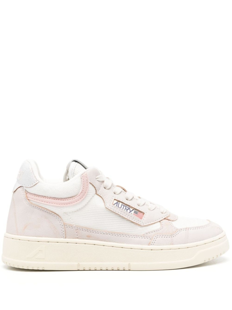 Open Mid leather sneakers 1