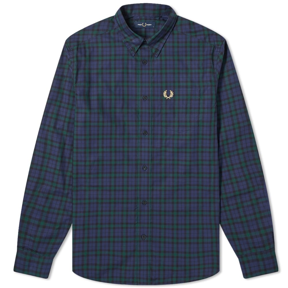 Fred Perry Authentic Button Down Winter Tartan Shirt - 1