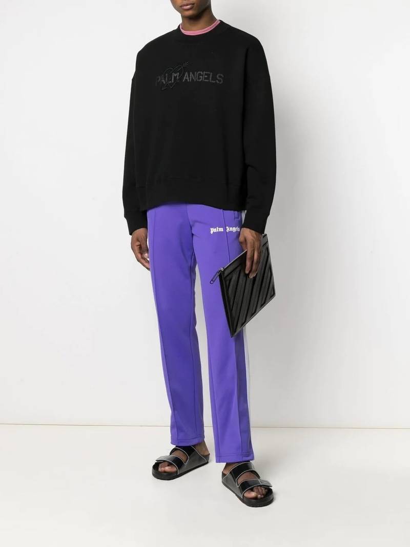 Palm Angels logo-print sweatshirt outlook