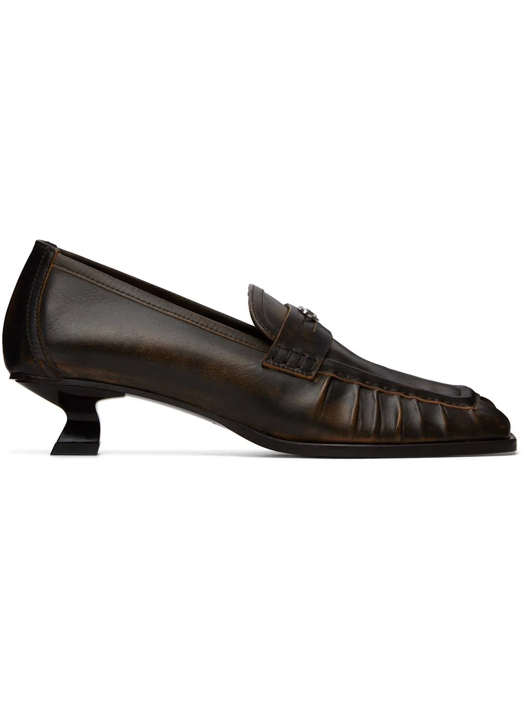Brown D-Amber Moc 30 Heels - 1