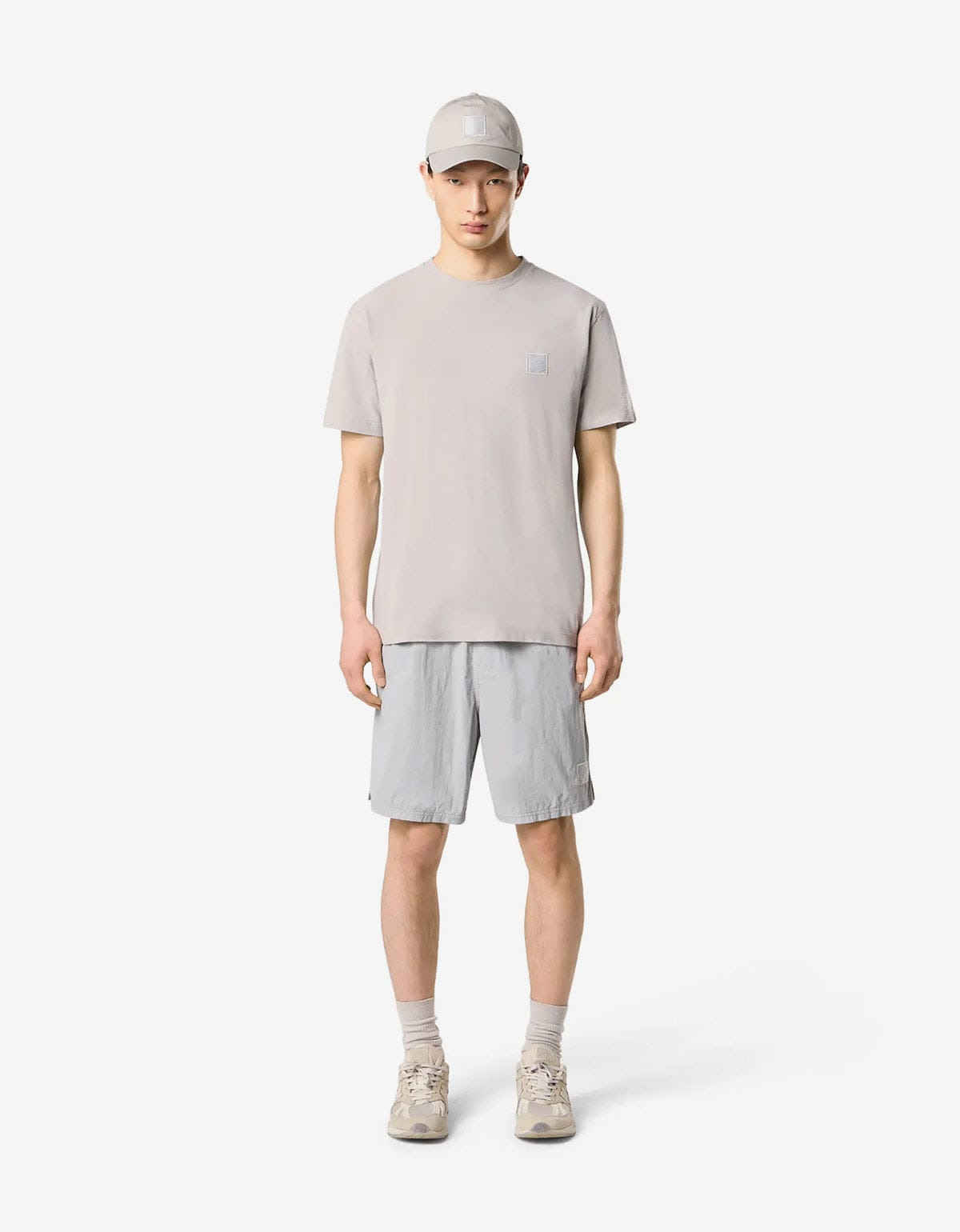 Stone Island Ghost Grey Compass Patch T-Shirt - 2
