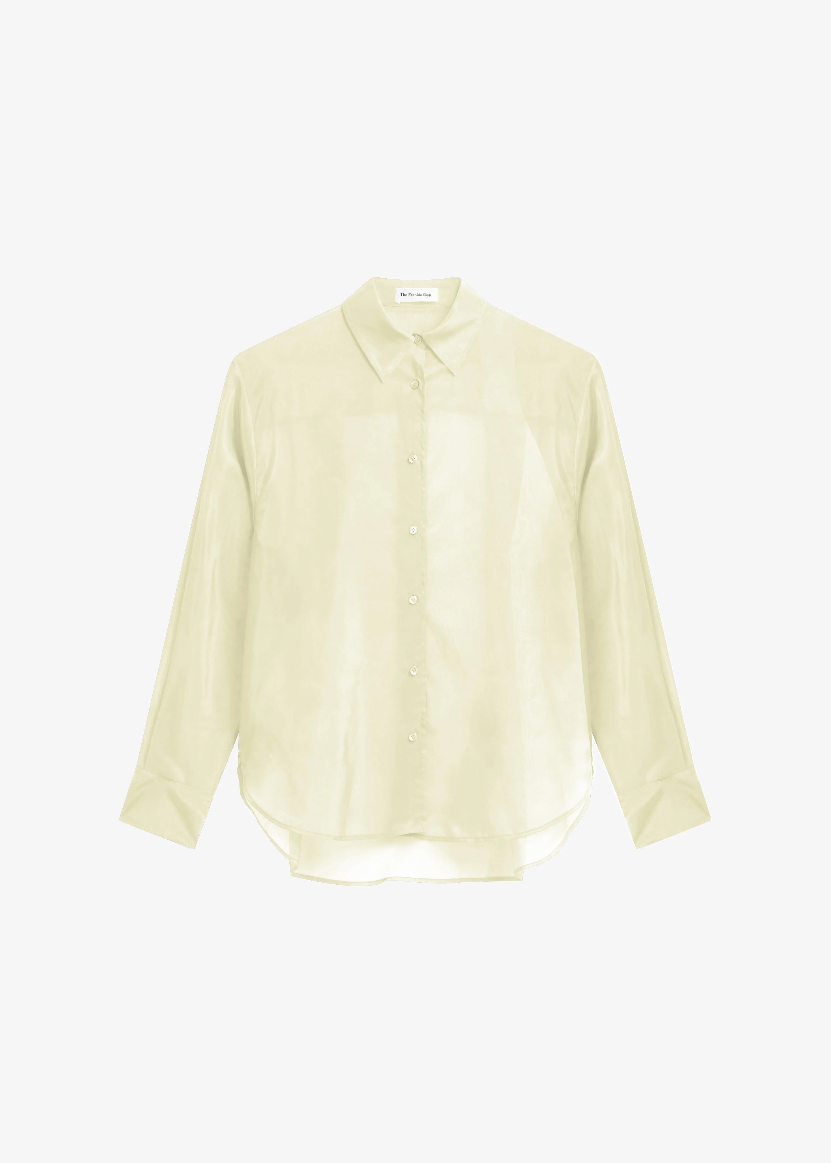 Peri Sheer Shirt - Pale Yellow - 1