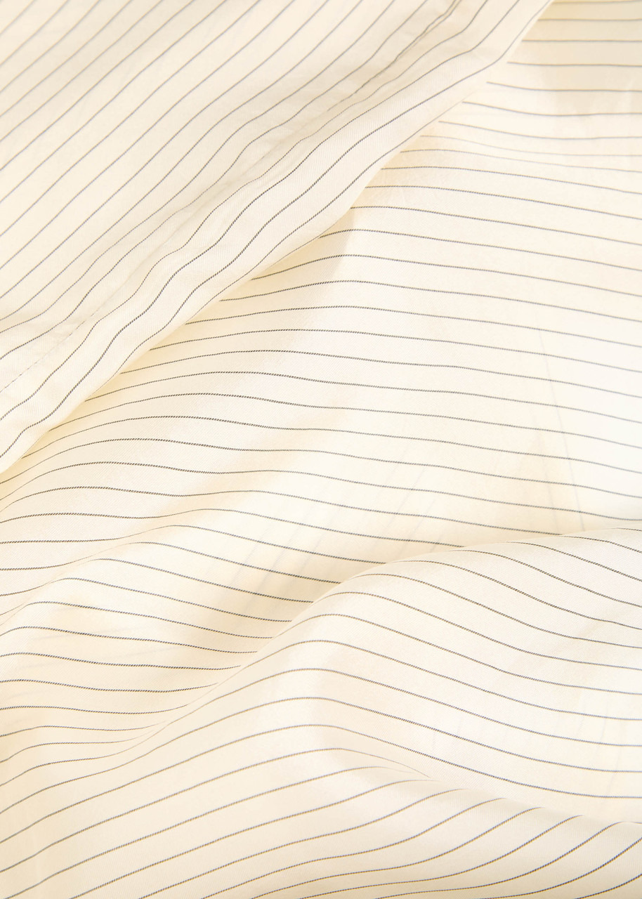 Anine Bing Bridget Pinstriped Satin Shirt - 5