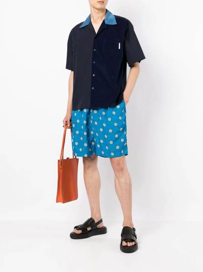 Marni all-over floral-print bermuda shorts outlook