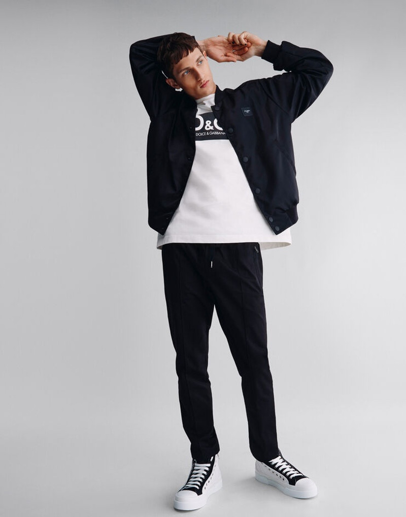 Dolce & Gabbana Nylon jacket with branded plate outlook