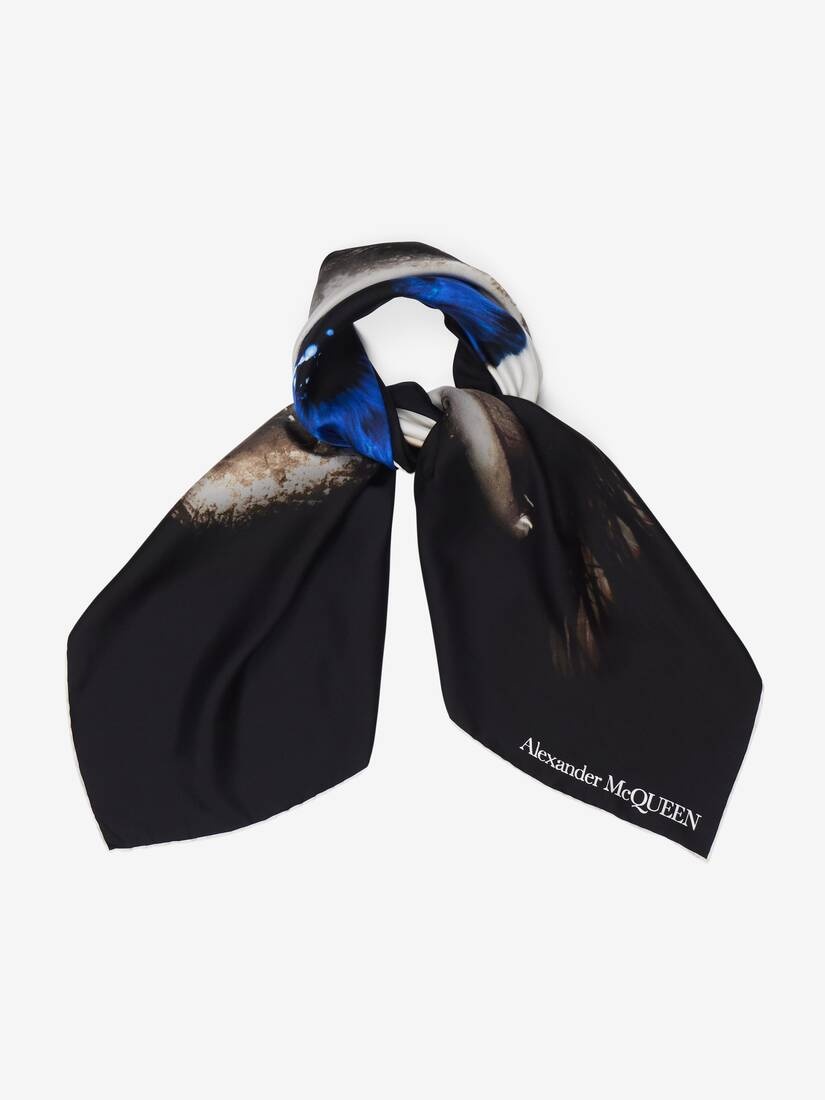 Women's Iris Foulard in Black/blue - 2