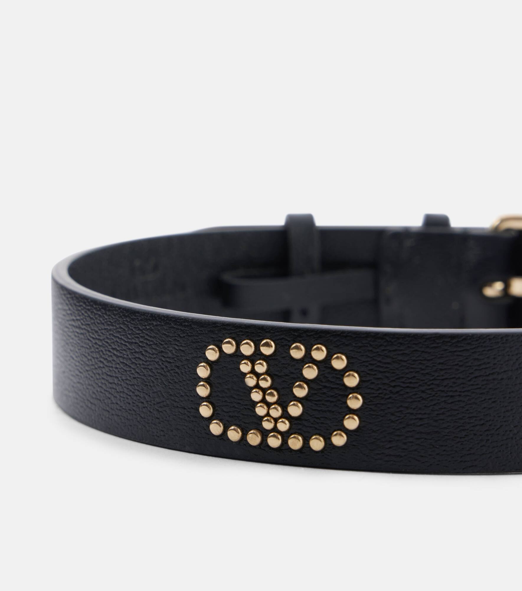 VLogo Signature leather choker - 4