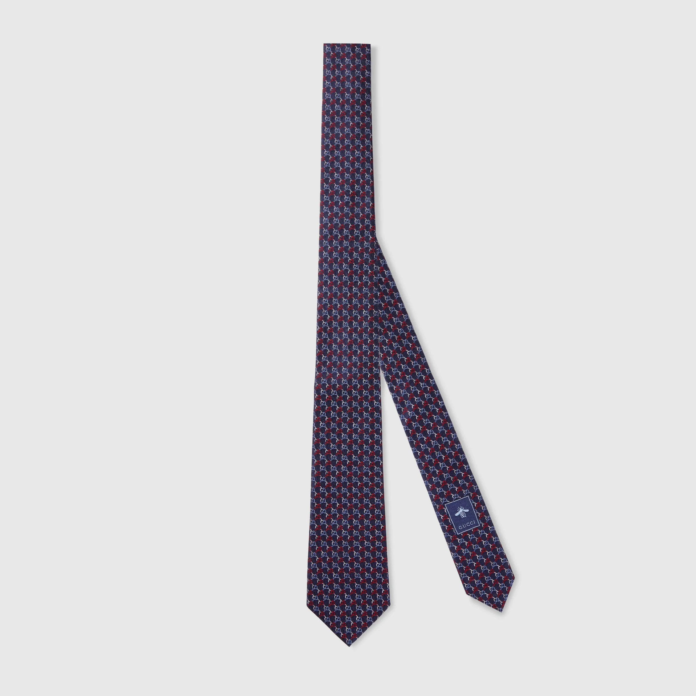 GG silk jacquard tie - 1