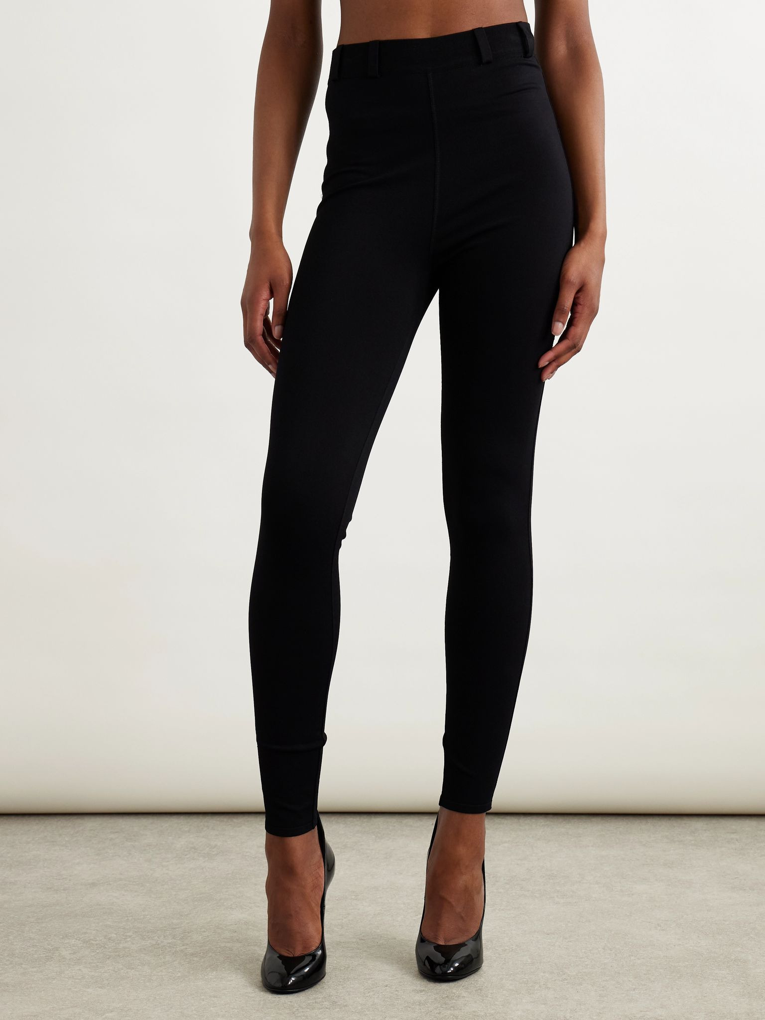 Stretch-knit leggings Black - 3