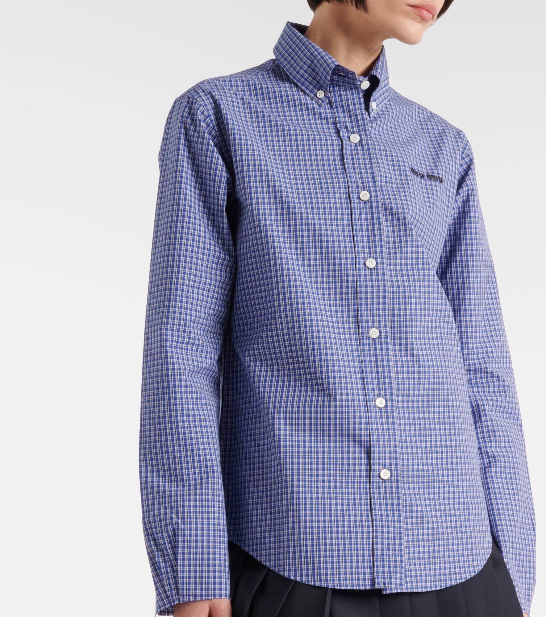 Logo cotton poplin shirt - 6