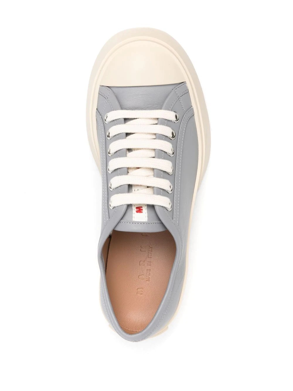 low-top lace-up sneakers - 4