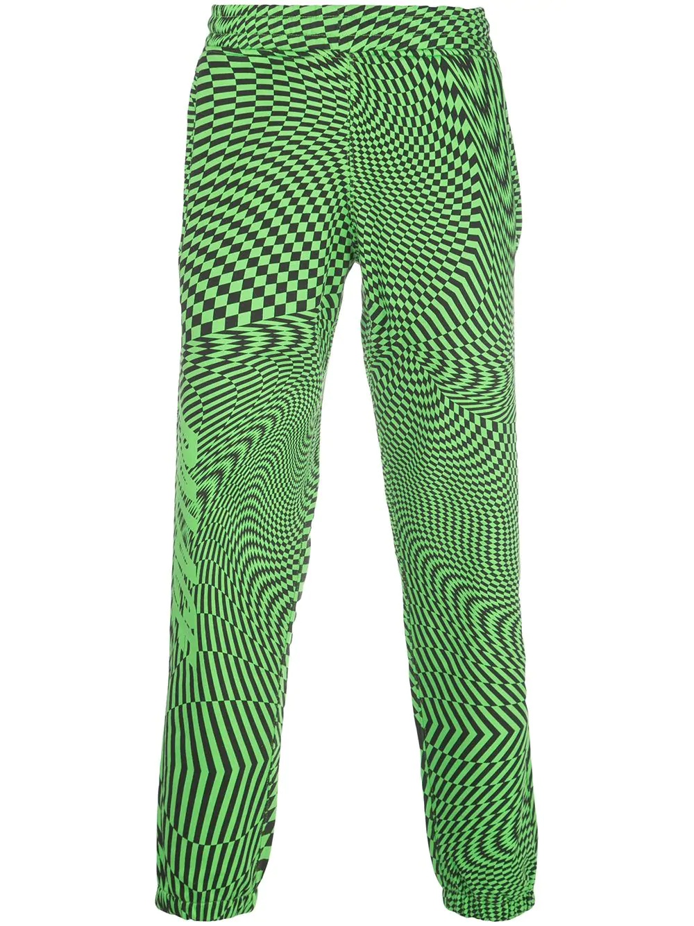 graphic print trousers - 1