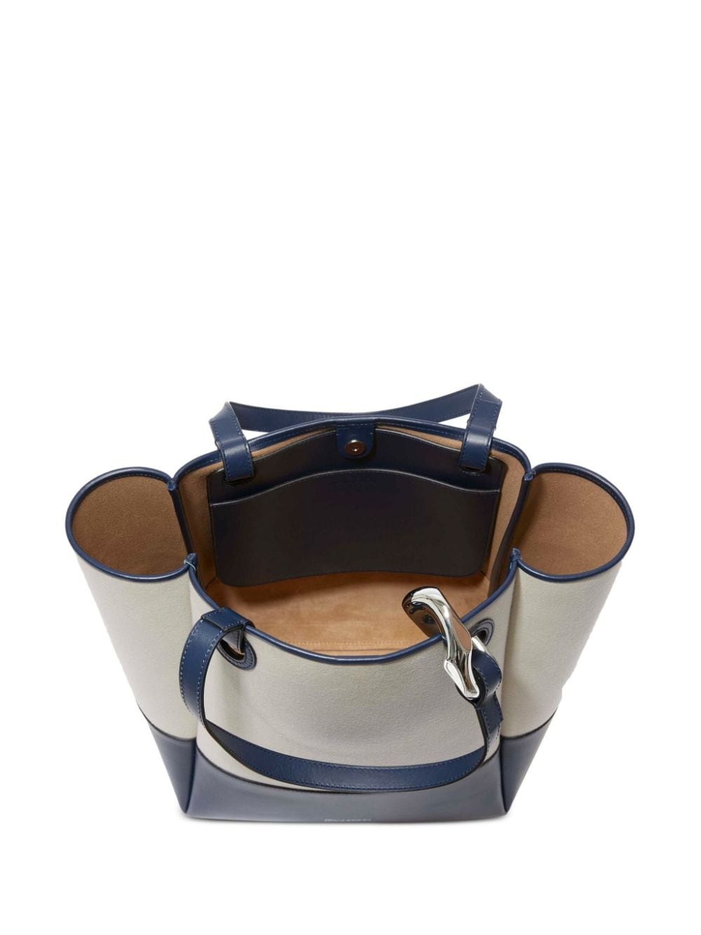 logo-stamp leather tote bag - 4