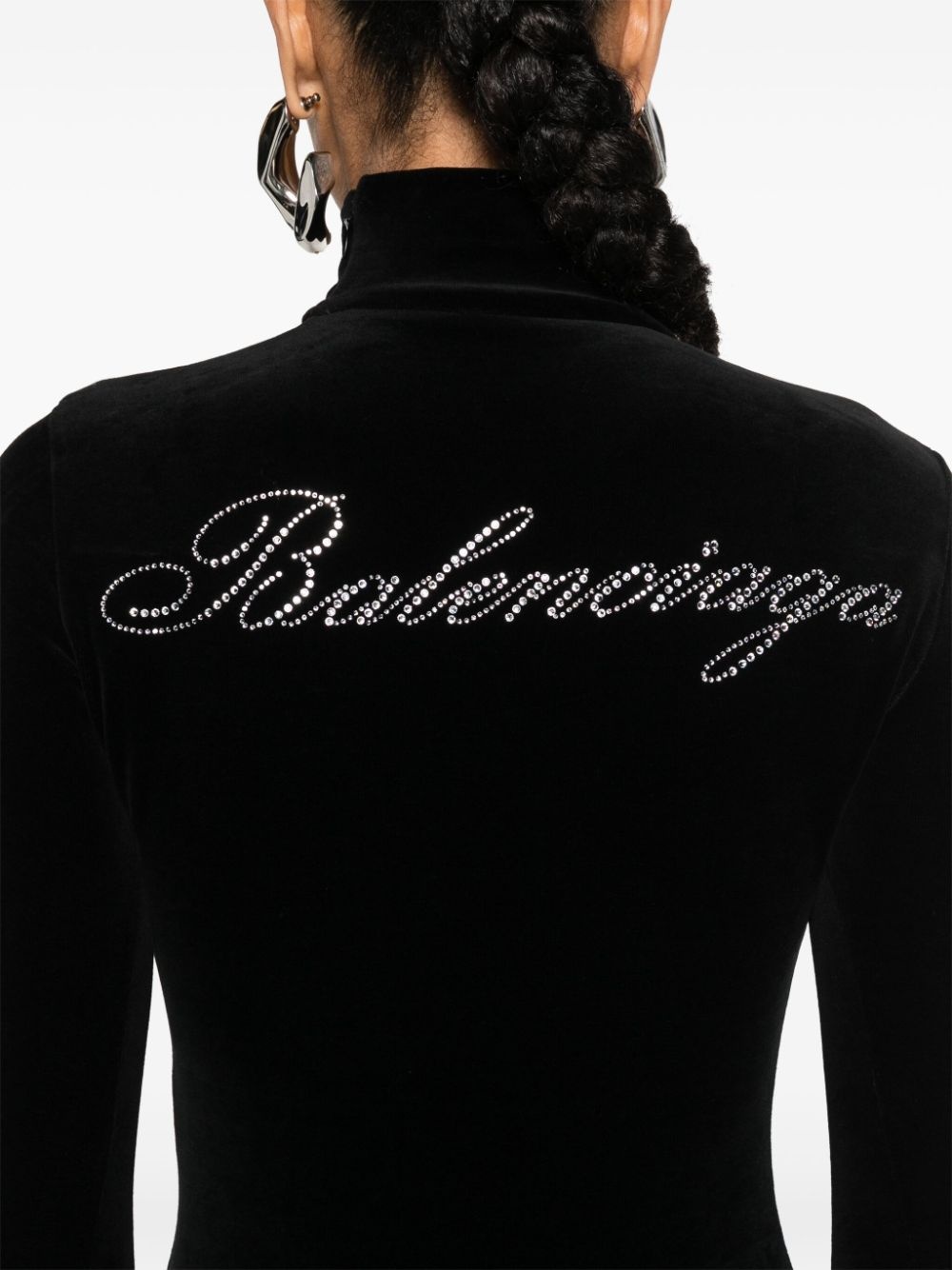 logo-appliquÃ© cotton minidress - 5