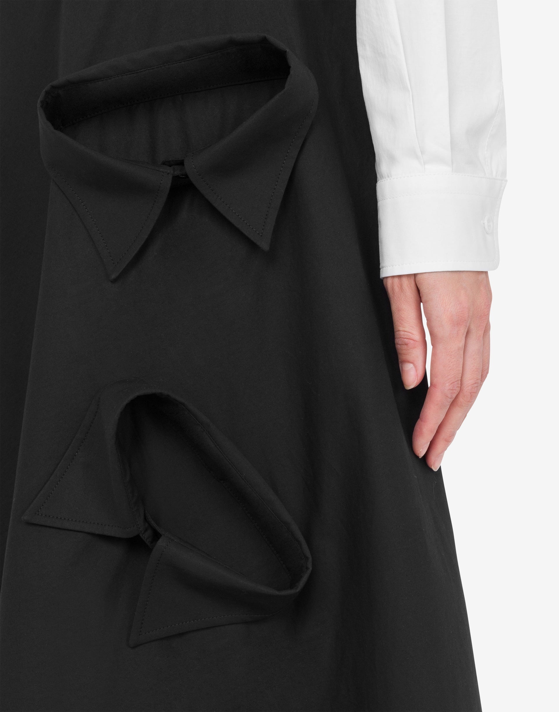 POPLIN SKIRT WITH MULTI COLLARS - 3
