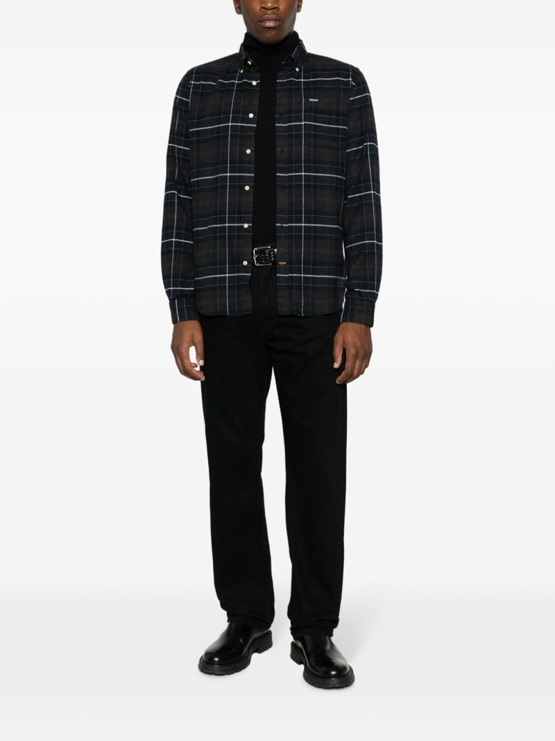 Barbour check-pattern chest-pocket shirt outlook