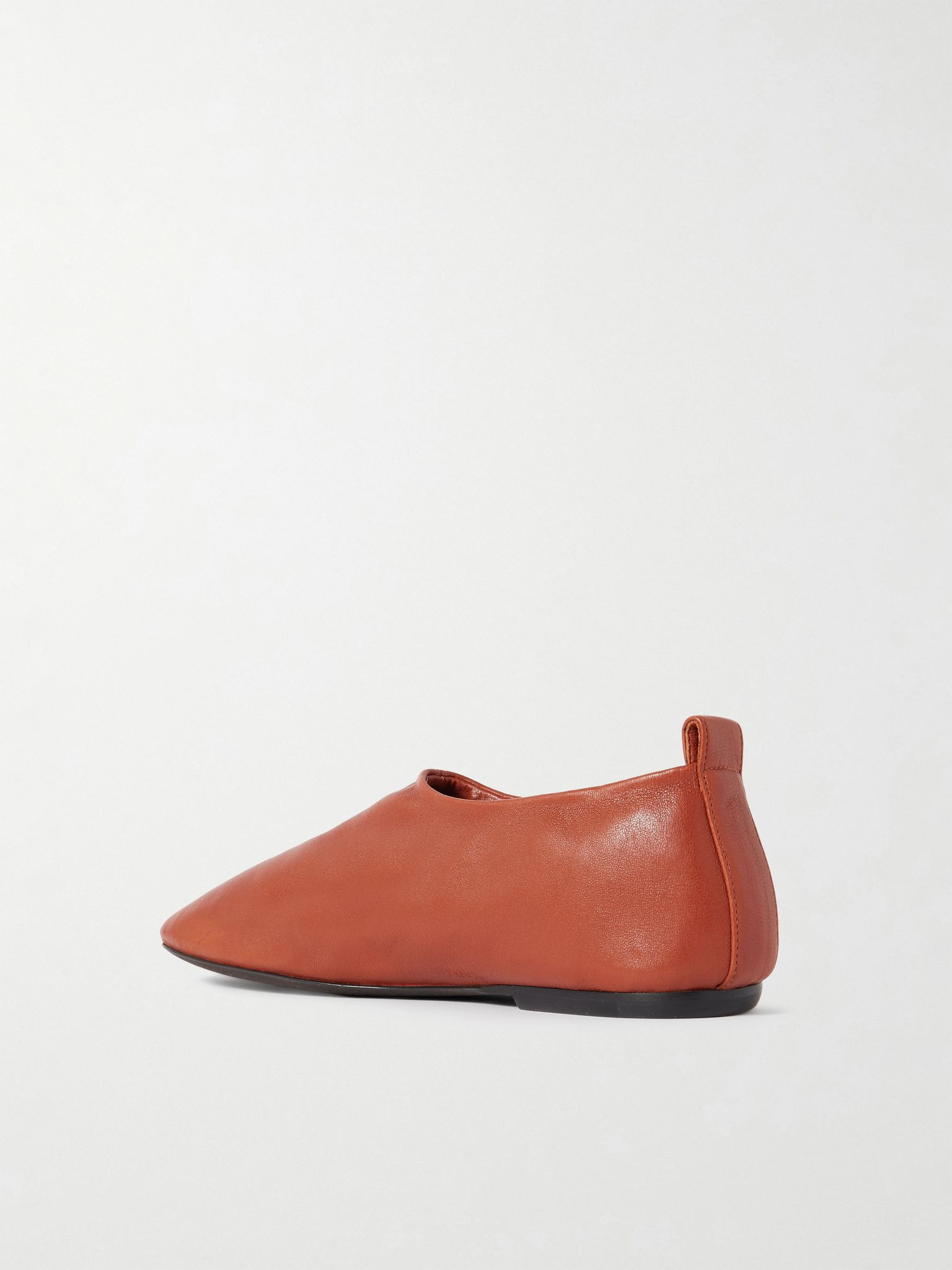 Leather flats Brick - 3