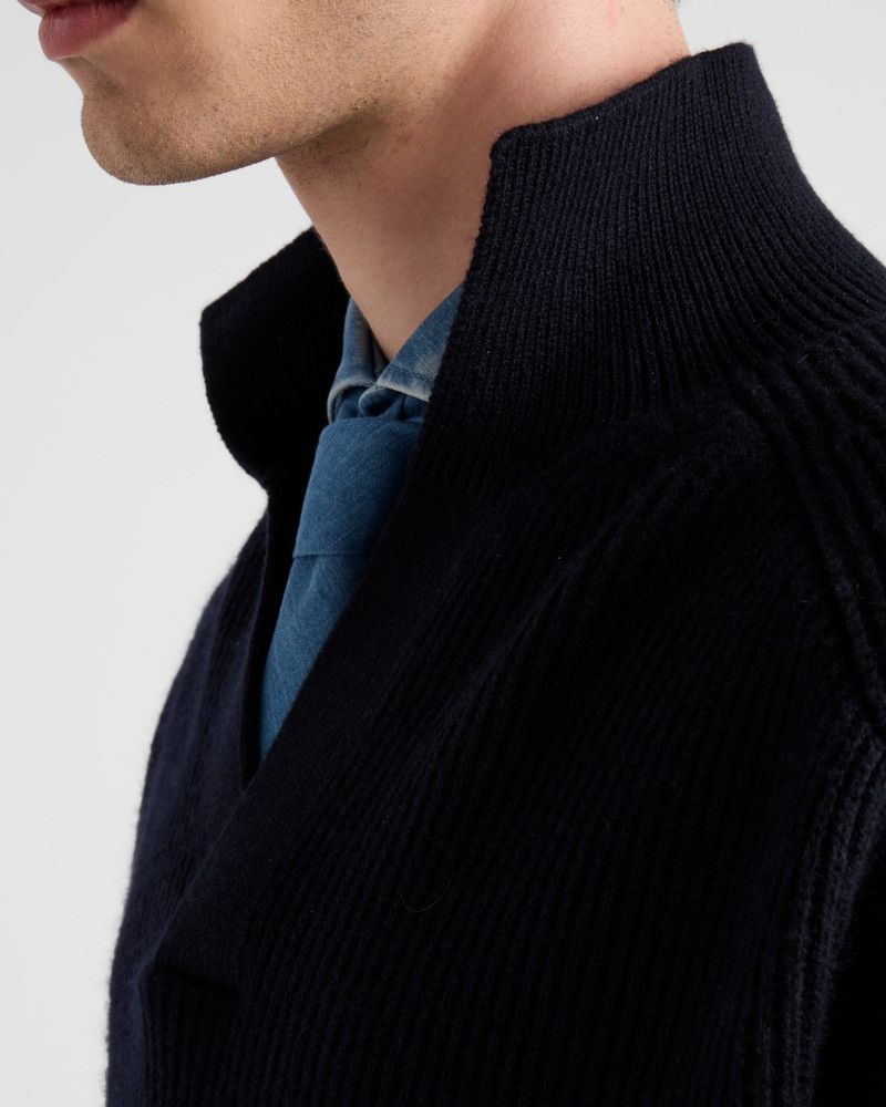 Oversized cashmere polo sweater 4