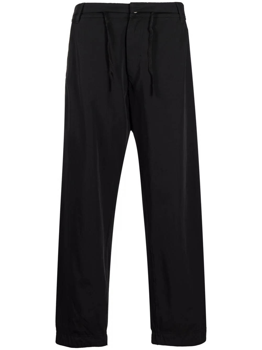 drawstring straight-leg trousers - 1