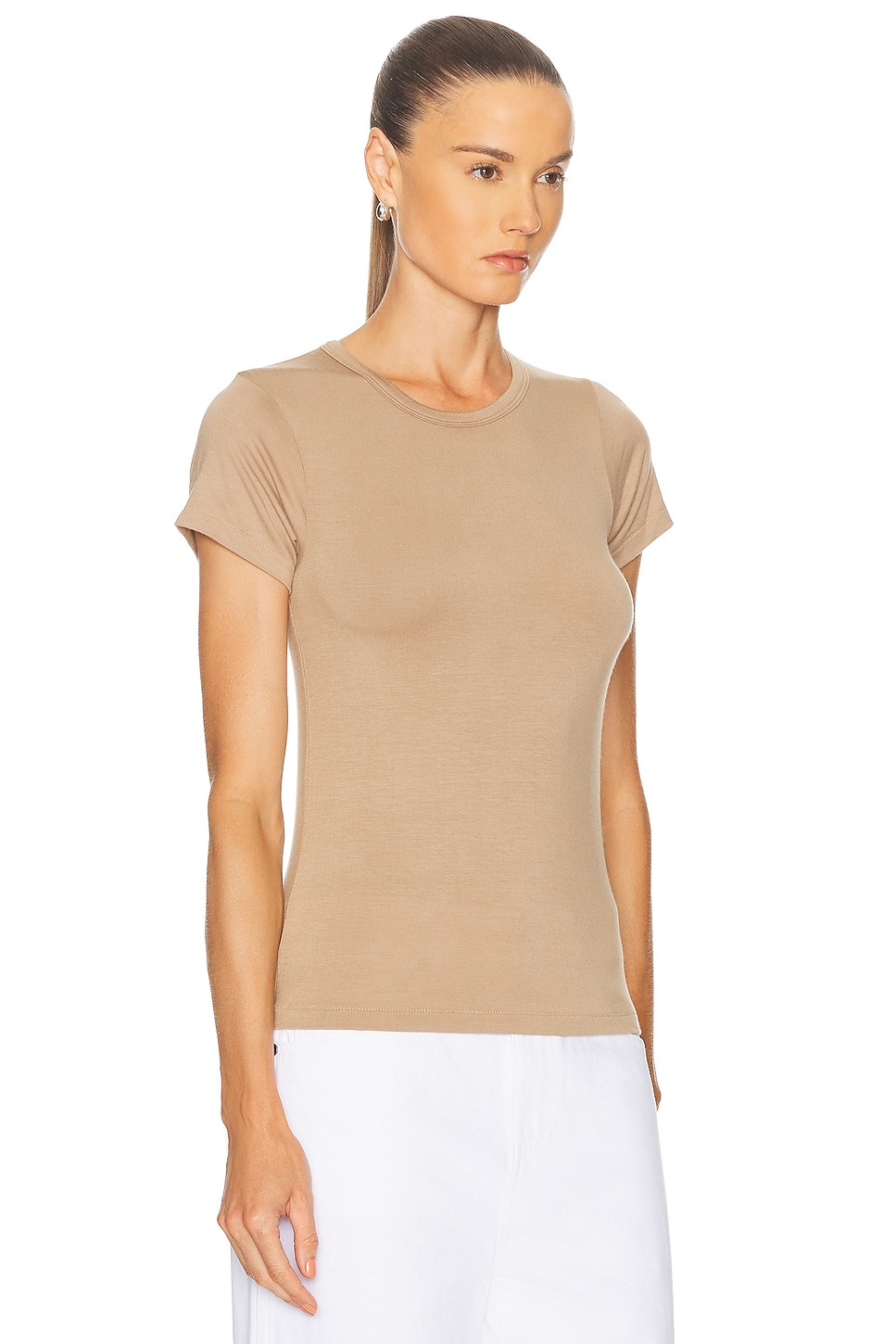 Fitted Crewneck Short Sleeve T-Shirt - 2
