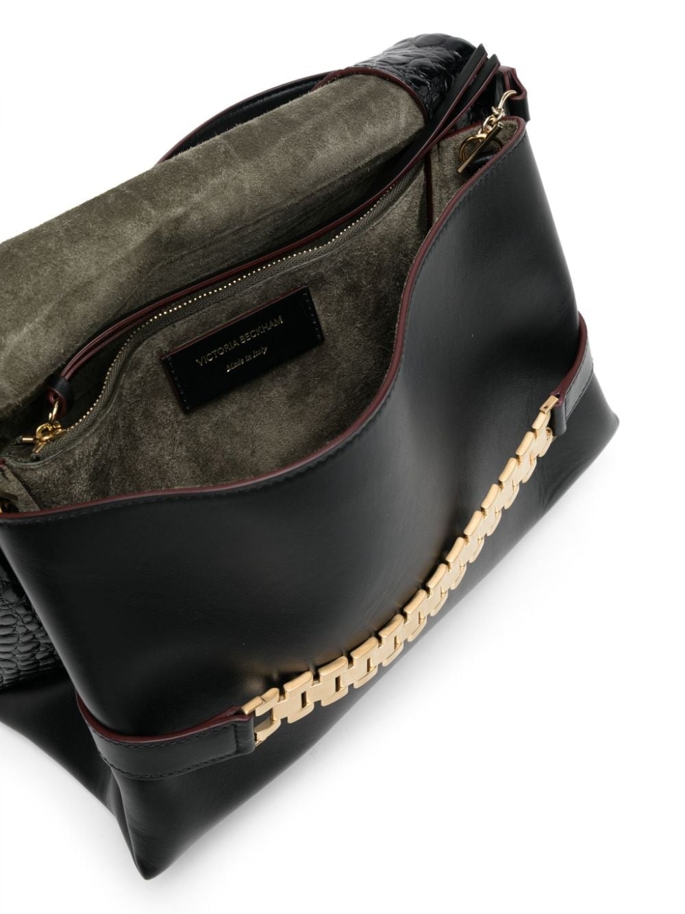 Classic Chain embossed-crocodile clutch bag - 5
