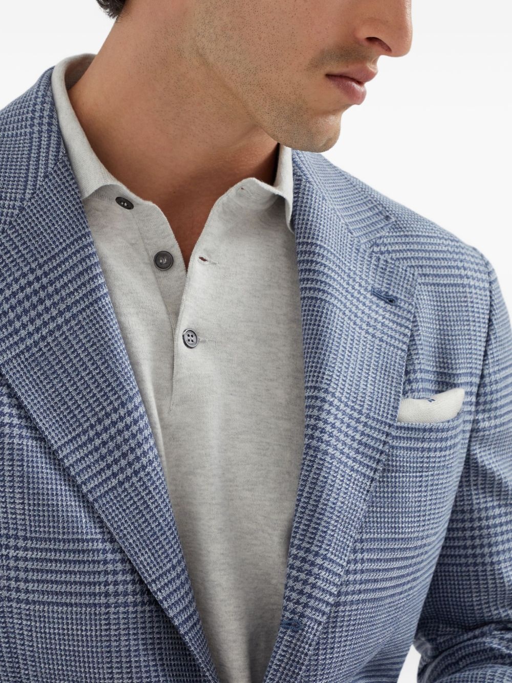 checked blazer - 6