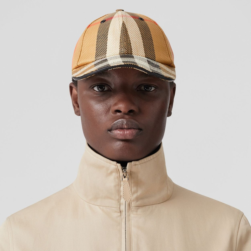 Burberry Check Nylon Baseball Cap outlook