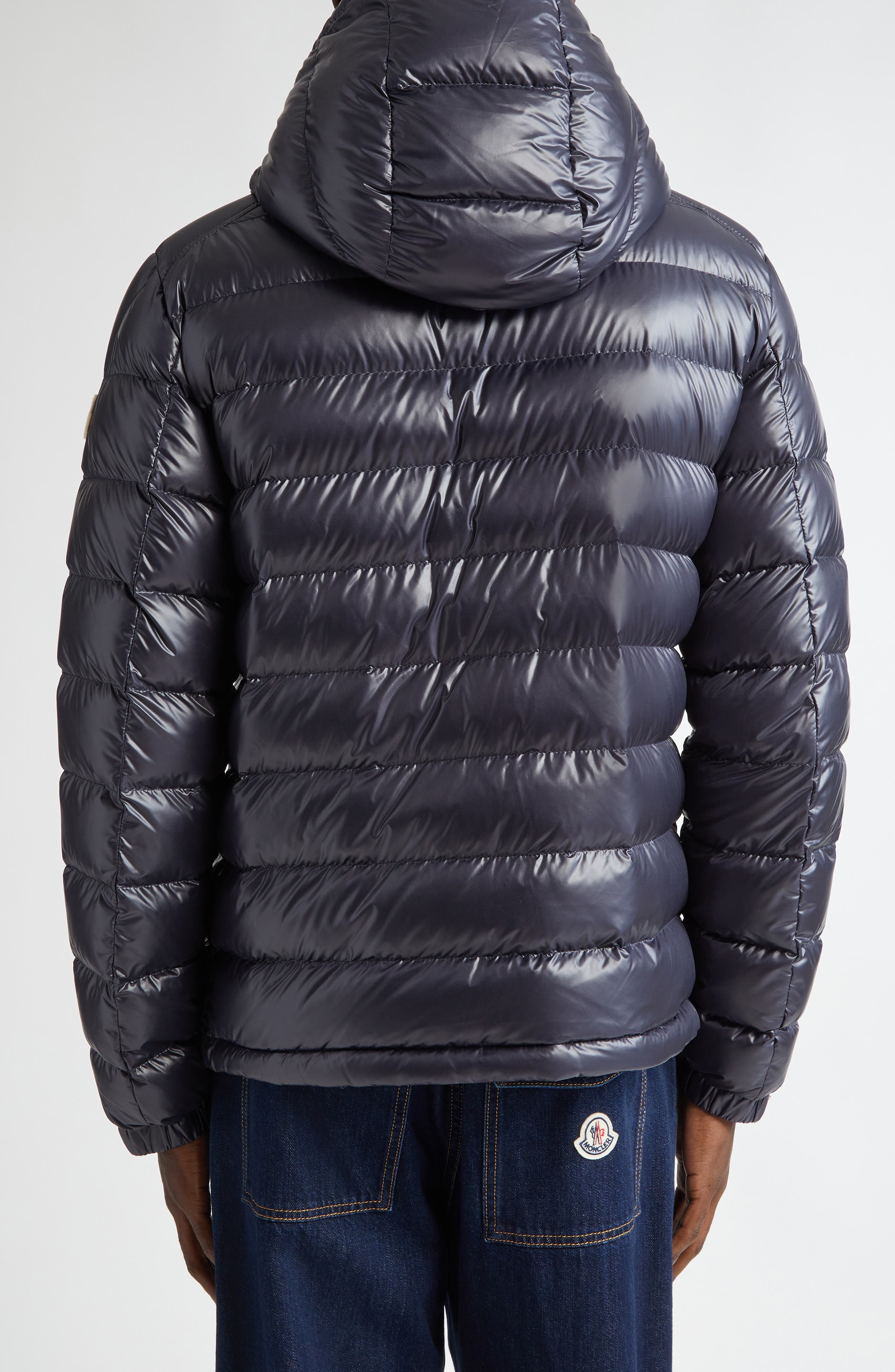 Moncler Besines Double Hood Down Jacket in Navy Blue at Nordstrom - 2