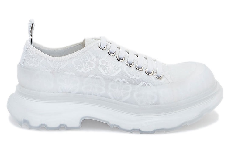 (WMNS) Alexander McQueen Tread Slick Lace Up 'White Transparent' 658085W4Q329337 - 2