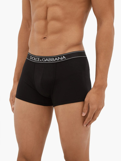 Dolce & Gabbana Logo-jacquard cotton-blend boxer briefs outlook