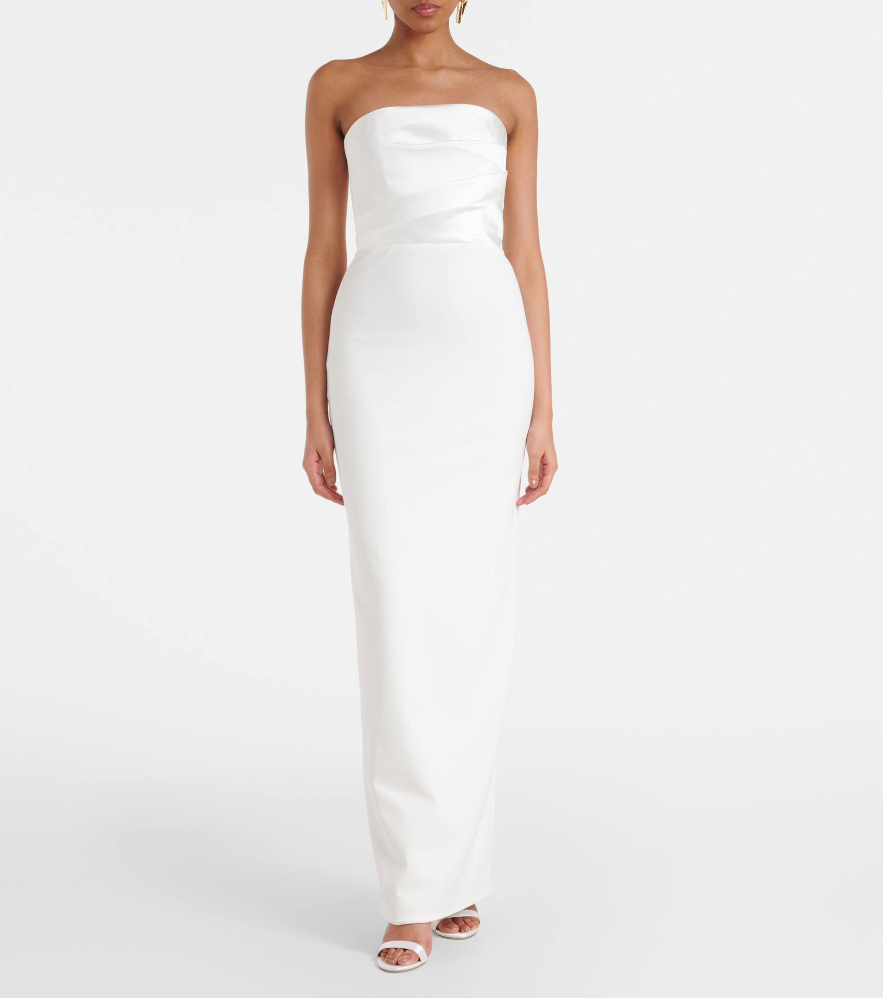 Vera satin bustier gown - 7