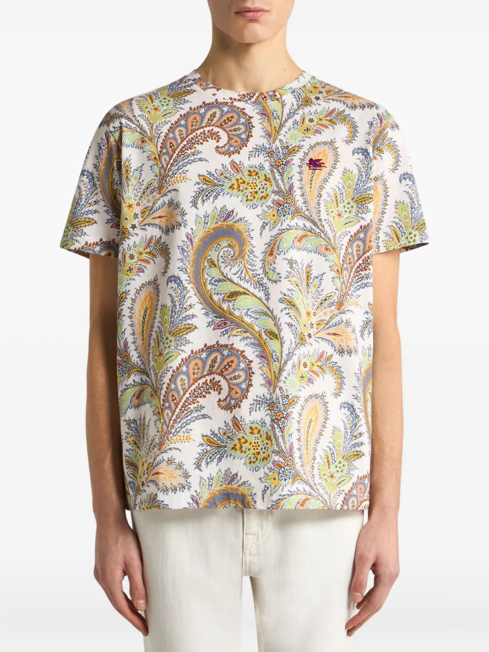 Etro Men Floral T-Shirt - 2