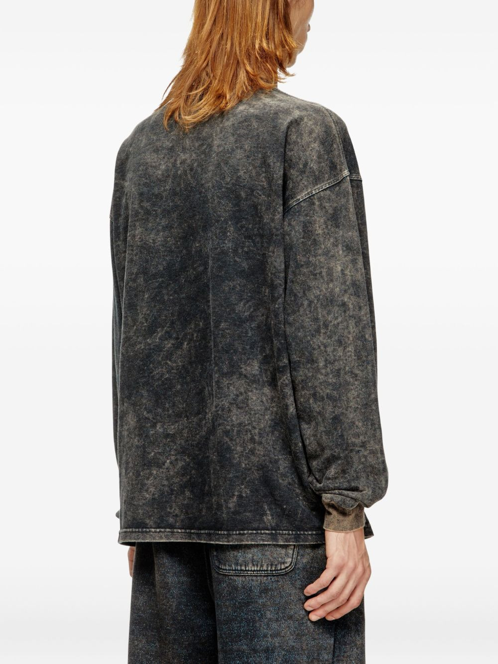 acid-wash long-sleeve T-shirt - 4
