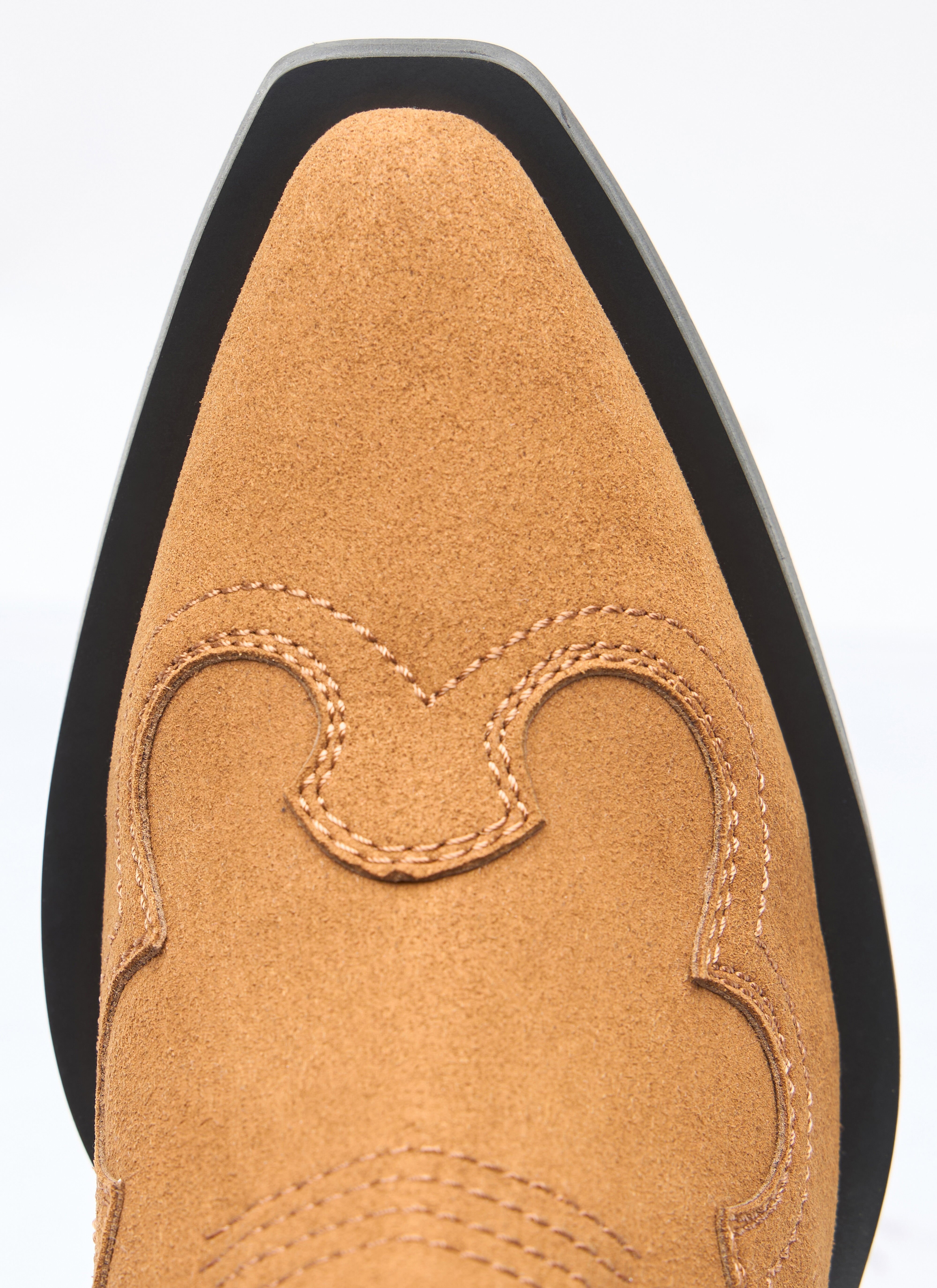 Mid Shaft Embroidered Western Boots - 7