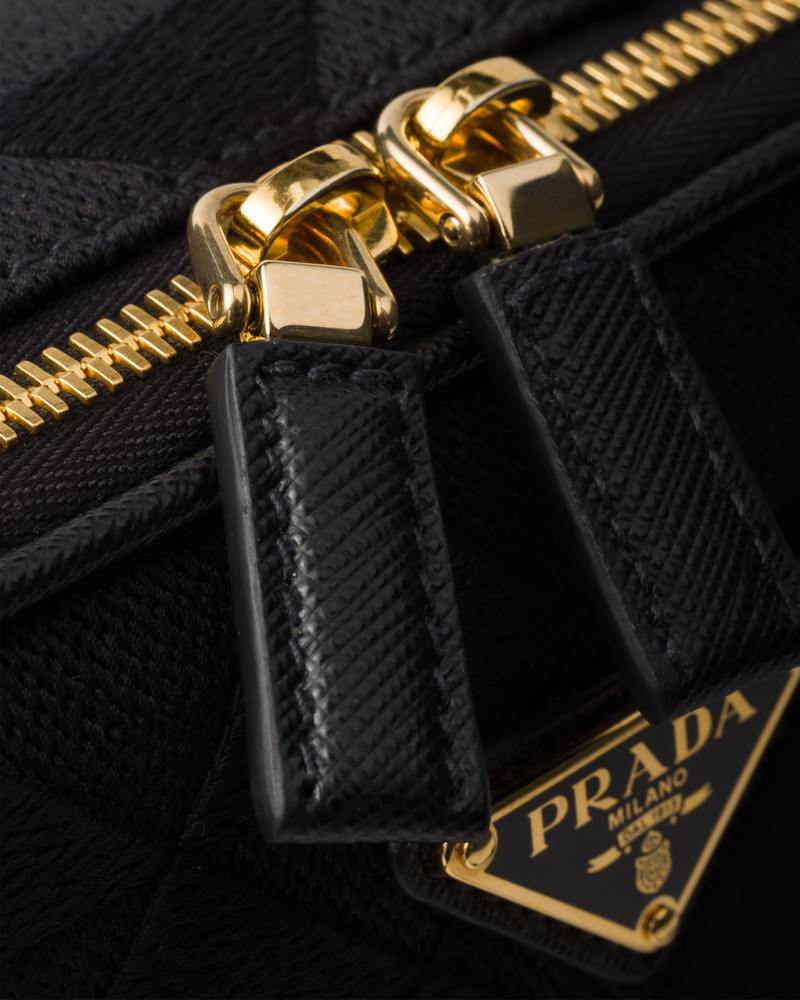 Prada Brique embroidered fabric bag 6