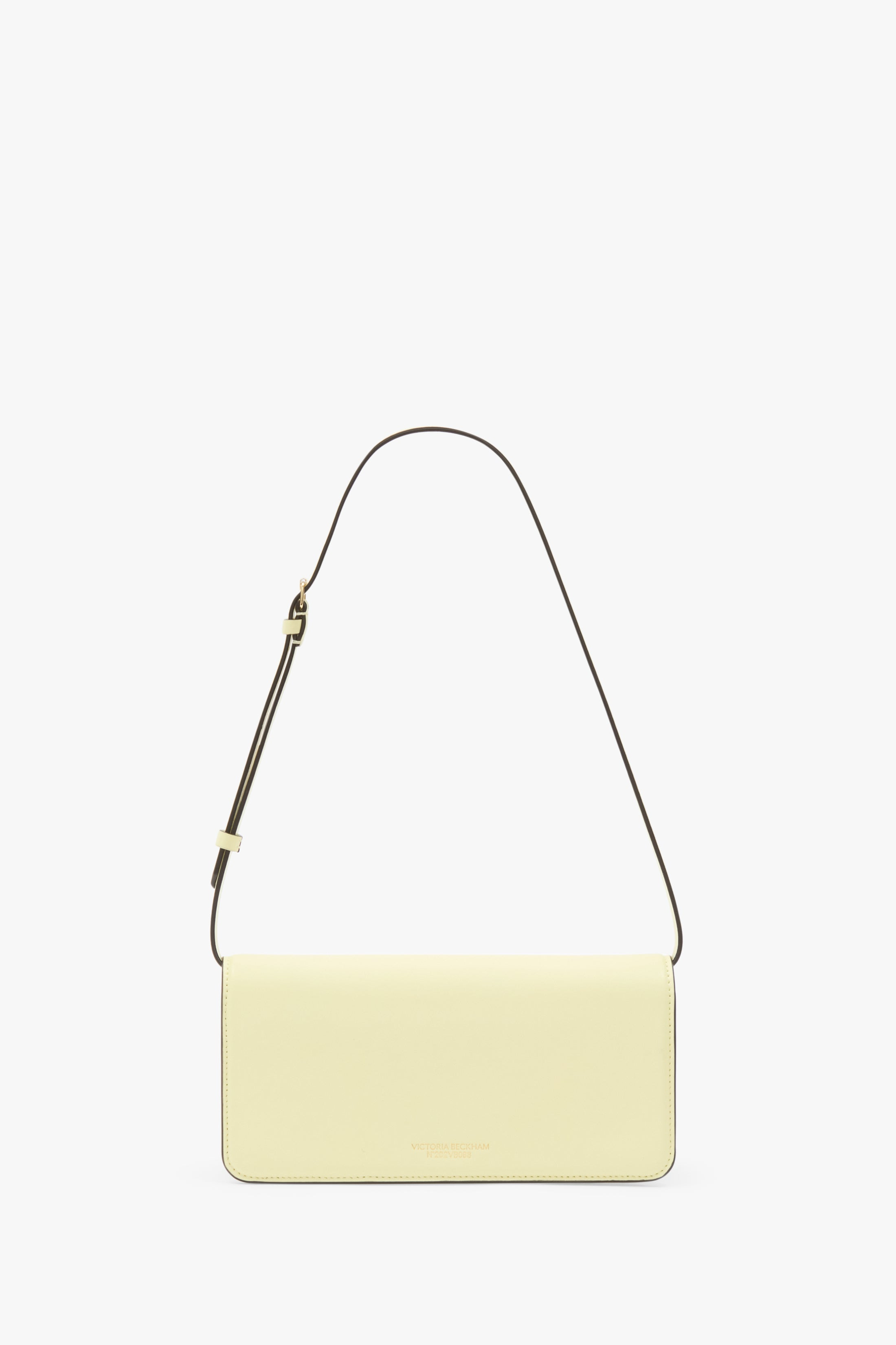 202 Clutch Bag In Daffodil Yellow Smooth Leather - 4