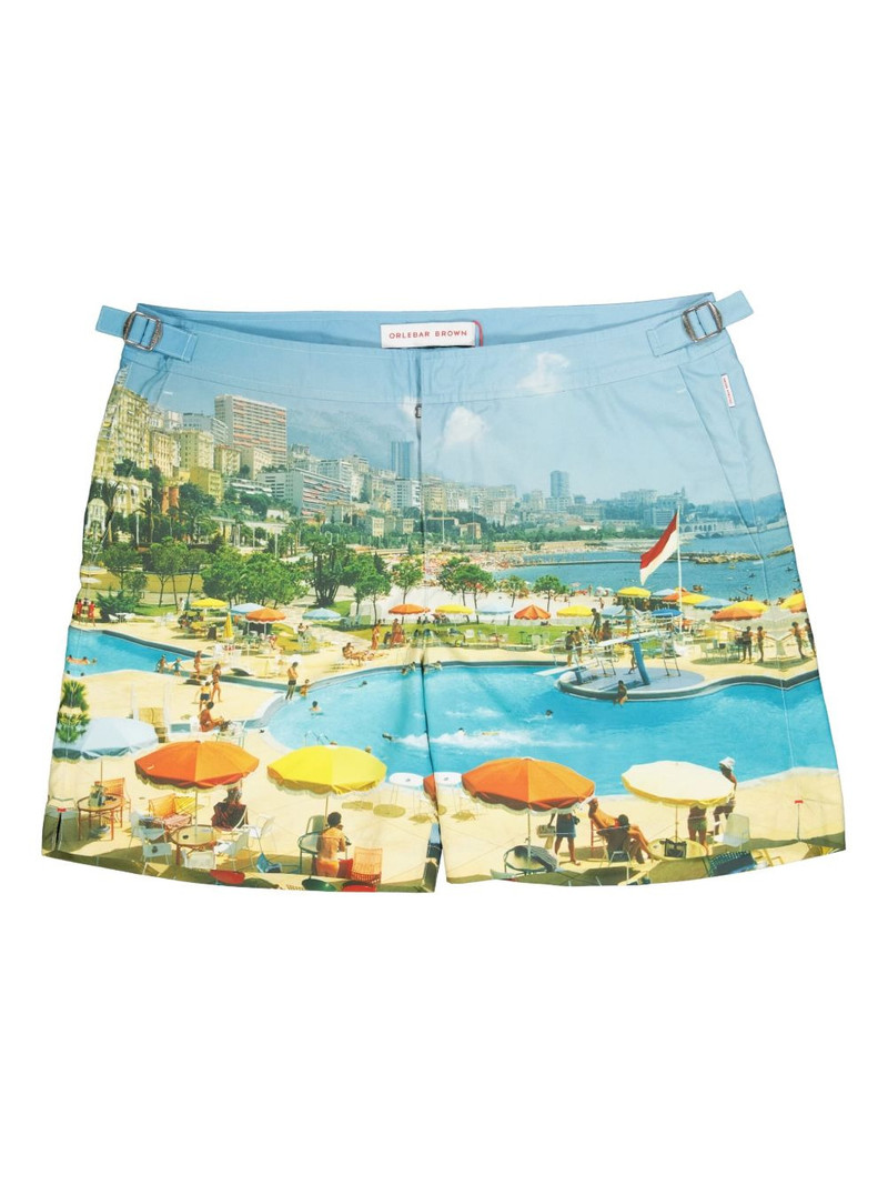 Bulldog Monte Carlo print swim shorts 1