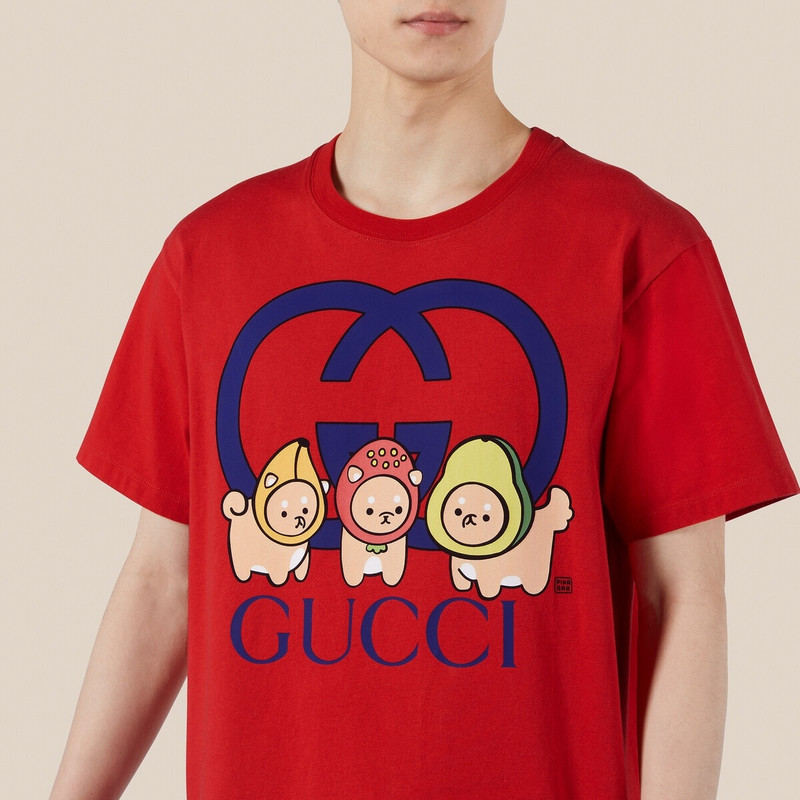 Animals print cotton T-shirt 3