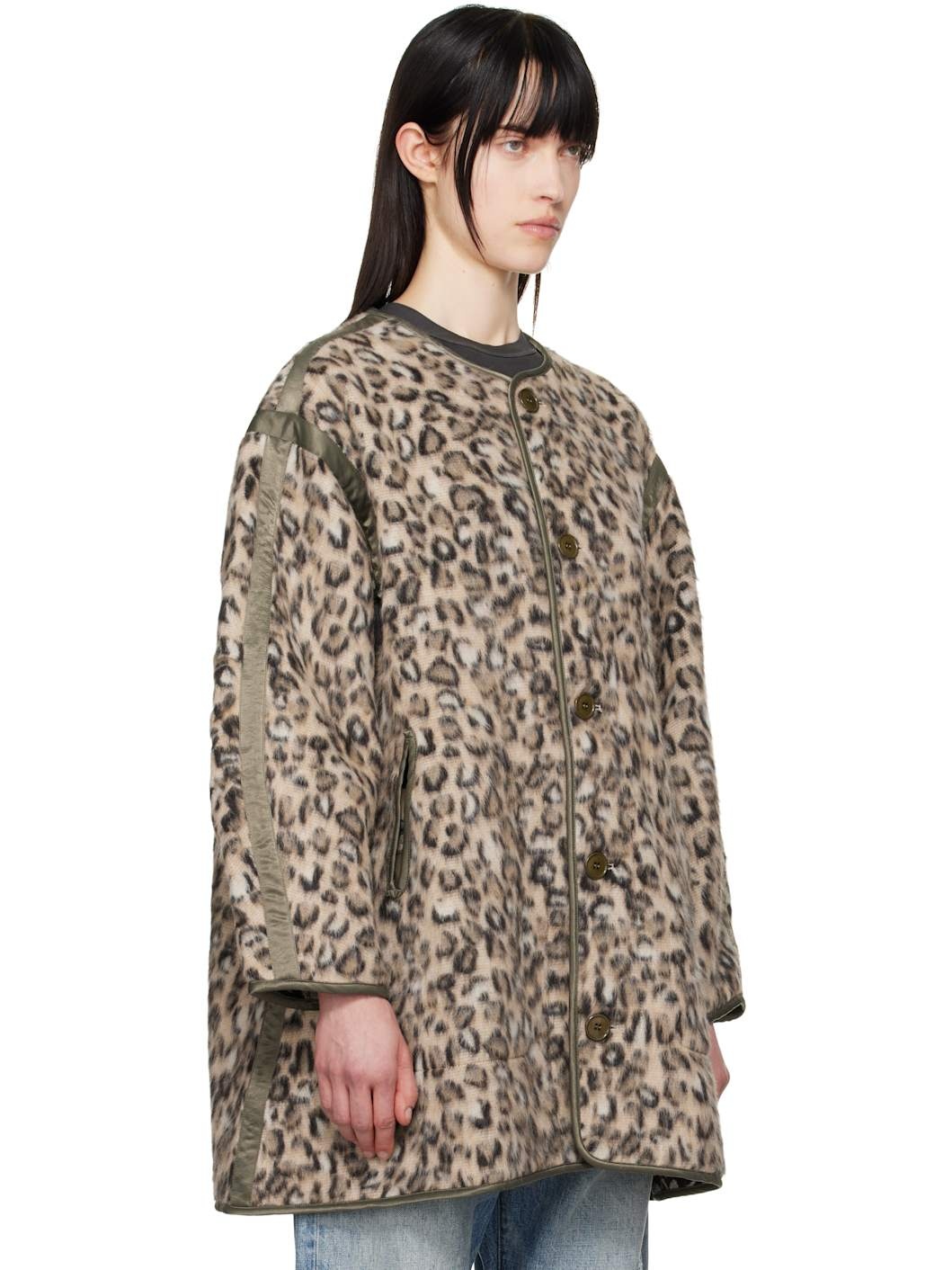 Beige Taped Liner Coat - 2